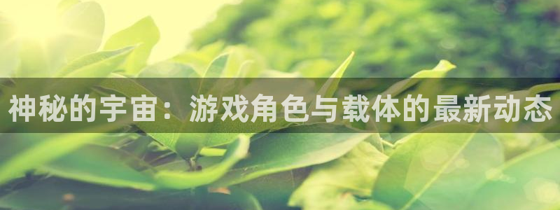 鼎点娱乐官方注册登录：神秘的宇宙：游戏角色与载体的最新动态
