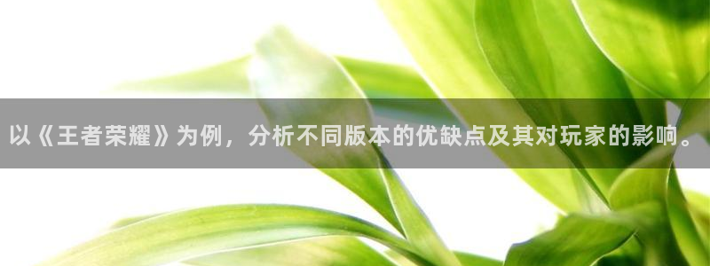 手机版鼎点娱乐客户端下载：以《王者荣耀》为例，分析不同版本的