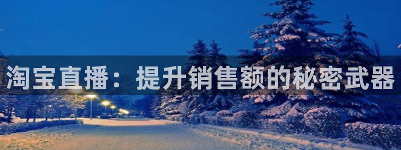 51视频在线直播nba：淘宝直播：提升销售额的秘密武器